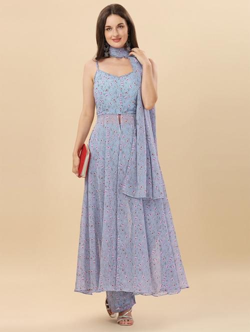 women floral printed kurta pant set with dupatta - 20484592 - Standard Image - 0