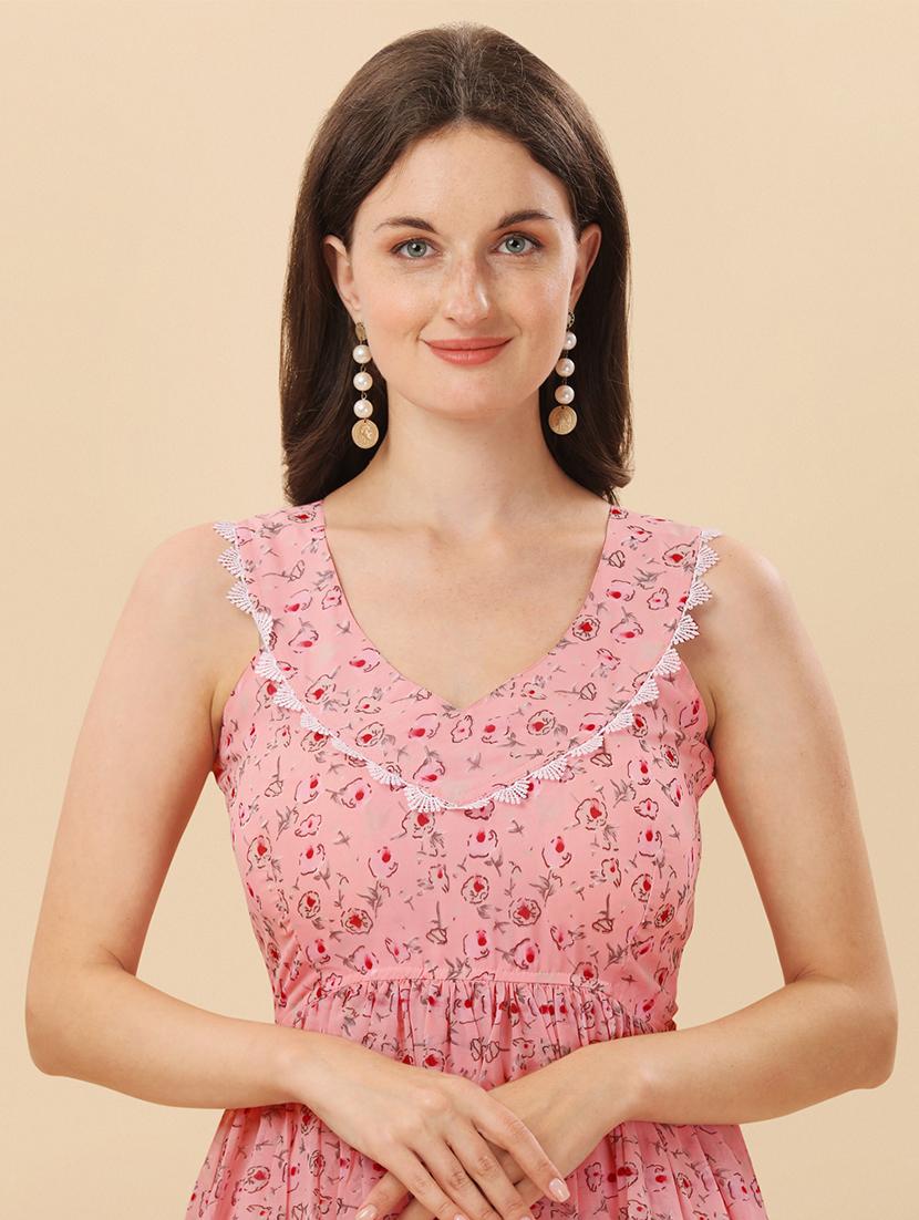 pink kurta palazzo set with dupatta - 20484595 - Standard Image - 5
