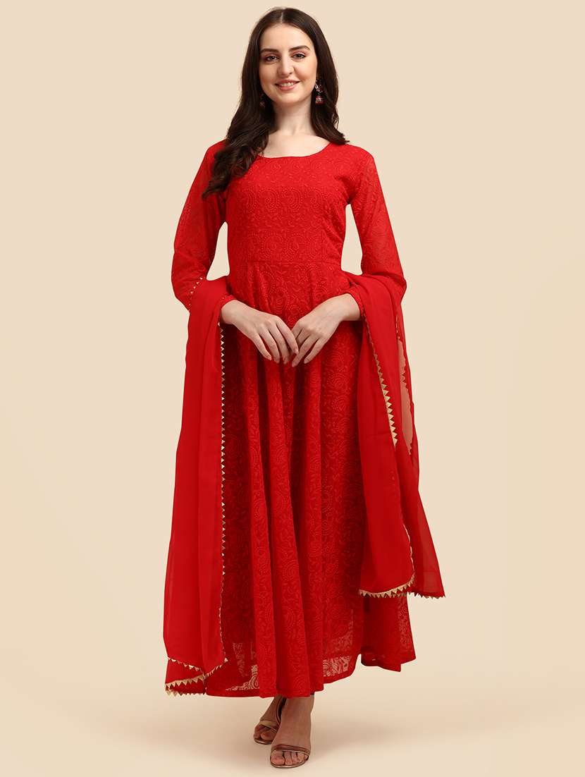 women embroidered kurta dupatta set - 20484632 - Zoom Image - 0