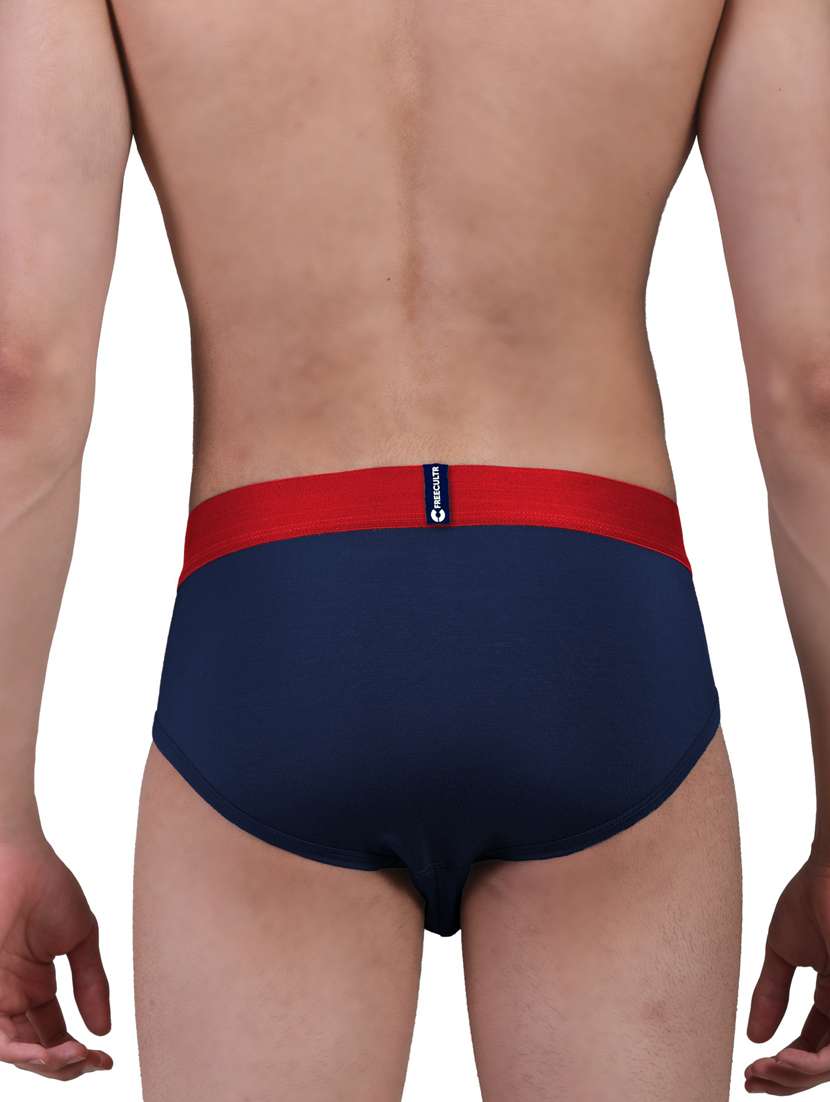 men navy blue set of 2 solid micro modal trunk briefs - 20484767 -  Standard Image - 3
