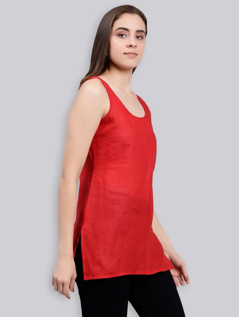 women set of 2 white & red camisole - 20485532 - Standard Image - 3