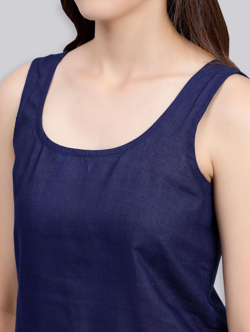women set of 2 black & navy blue camisole - 20485643 - Standard Image - 5