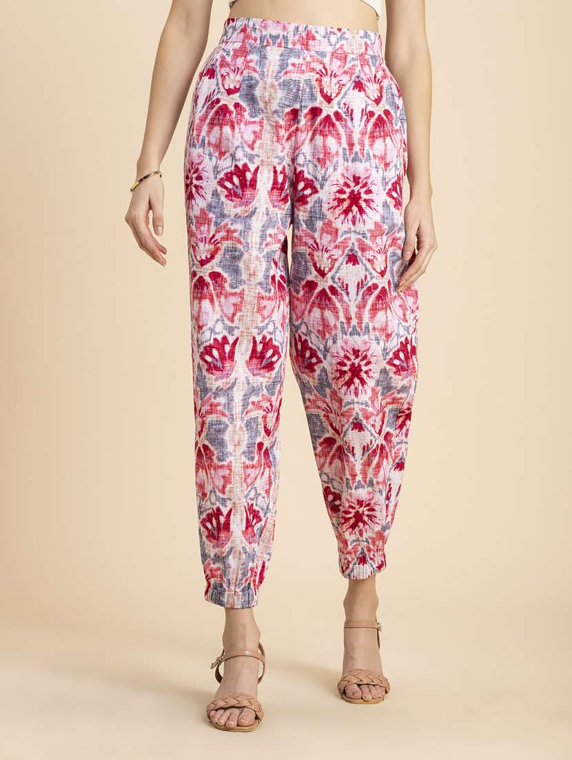 women printed high rise jogger  - 20485660 -  Zoom Image - 0