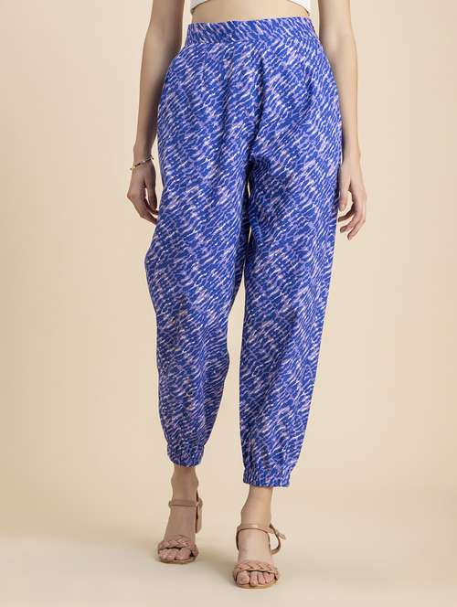 women printed high rise jogger - 20485663 -  Standard Image - 0