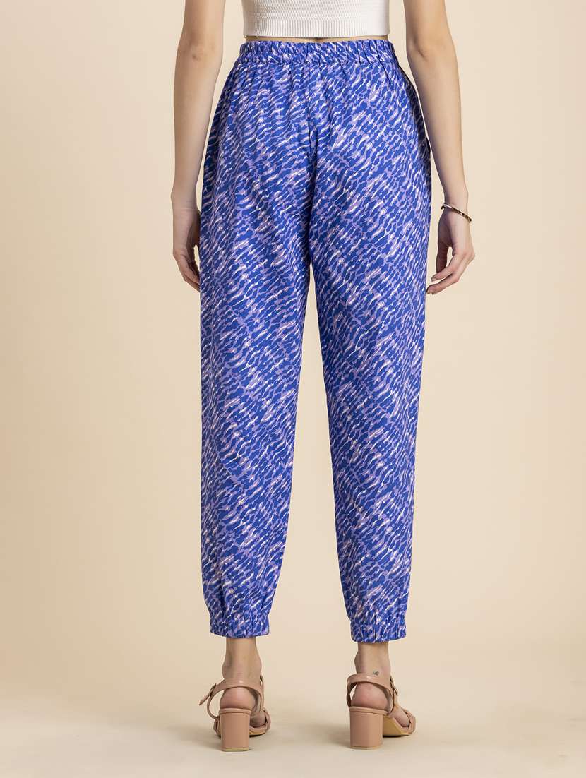 women printed high rise jogger - 20485663 -  Standard Image - 3