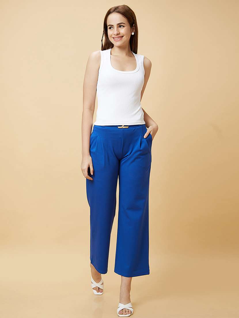 women white cotton regular top - 20485900 - Standard Image - 5