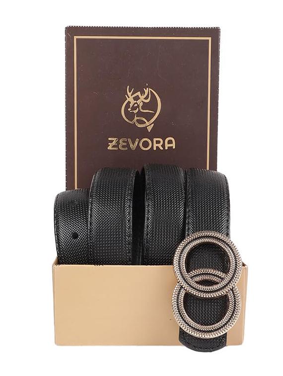 zevora black women's leather belt - 20486749 - Standard Image - 3