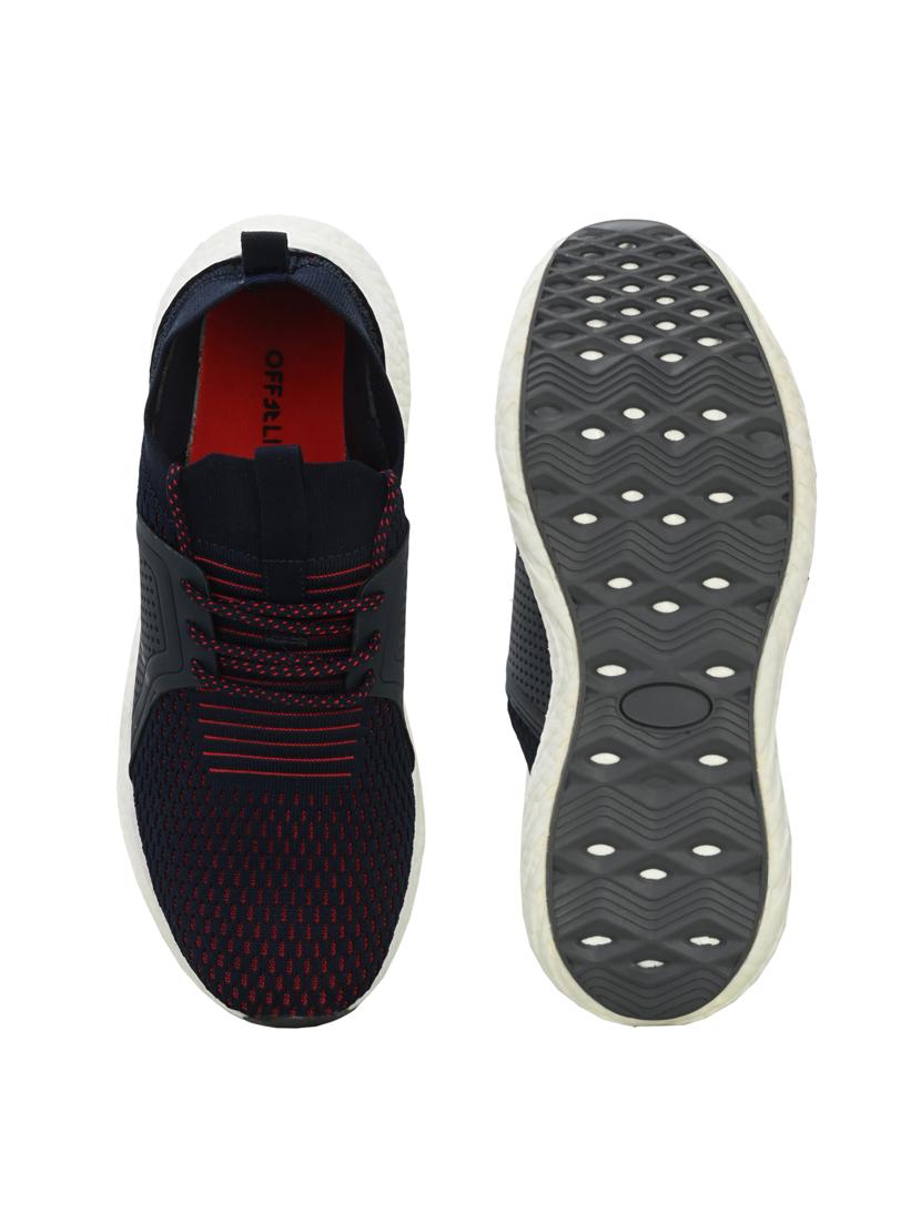 men navy blue sport shoe - 20486775 - Standard Image - 3