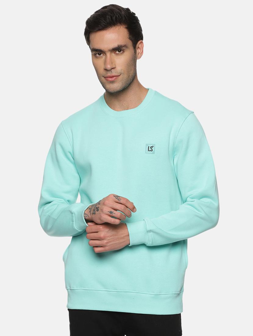 men solid fleece sweatshirt - 20487177 - Zoom Image - 0