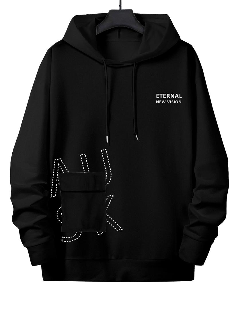 men black cotton blend printed sweatshirt - 20488505 - Zoom Image - 0