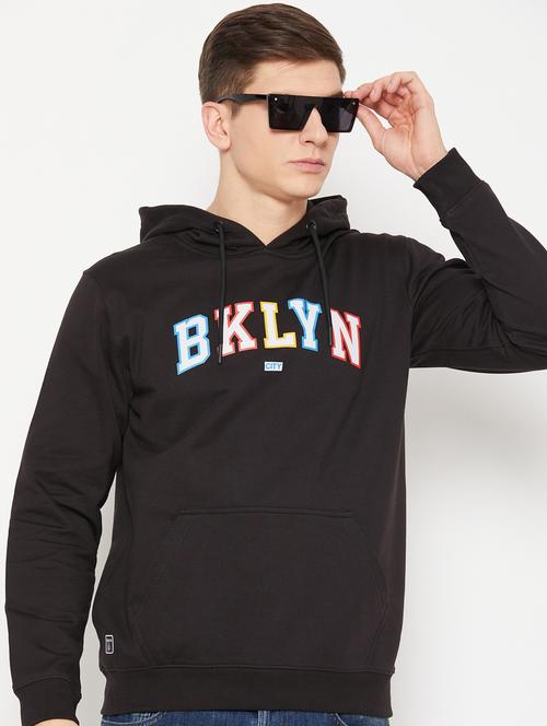 black chest print regular sweatshirt - 20488531 -  Standard Image - 0