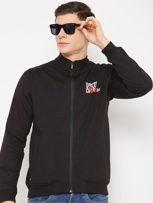 black placement print regular sweatshirt - 20488537 - Standard Image - 0