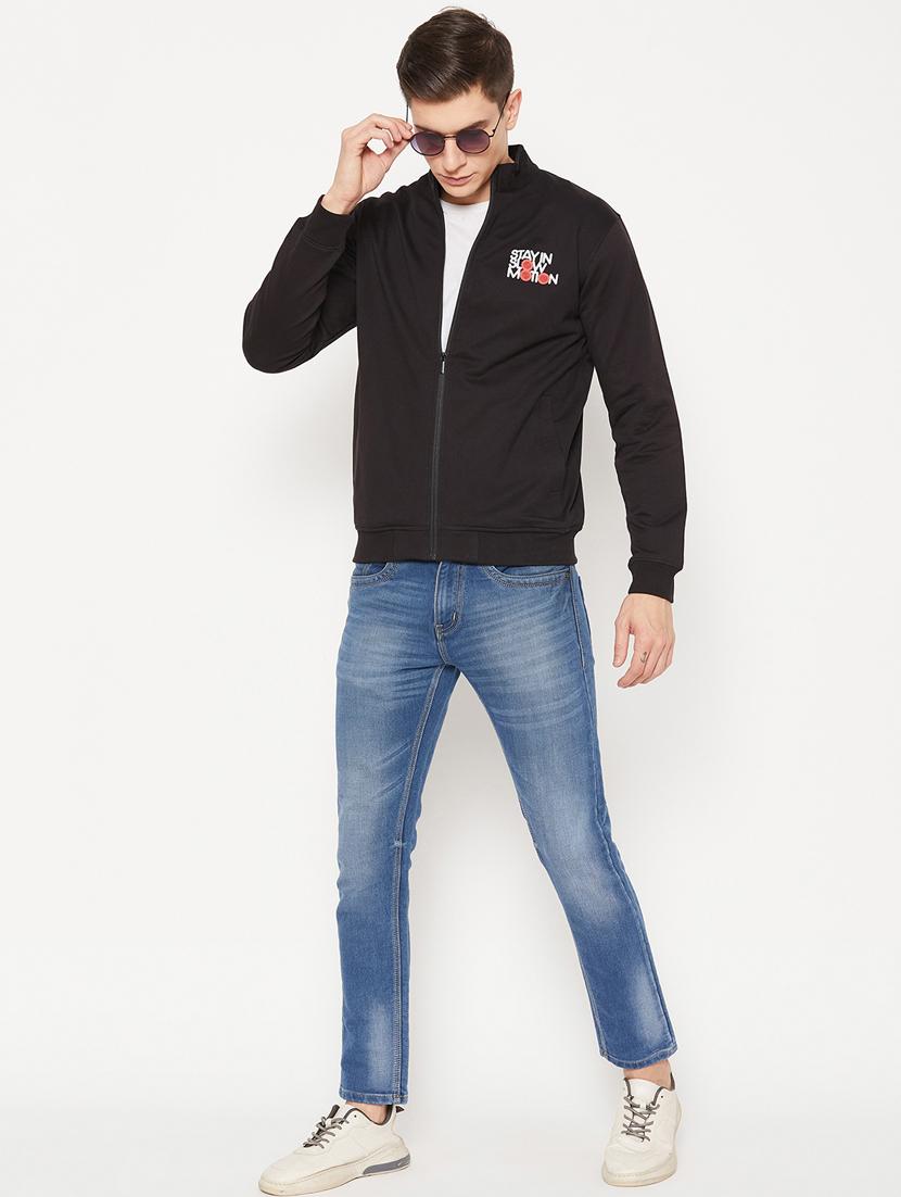 black placement print regular sweatshirt - 20488537 - Standard Image - 3