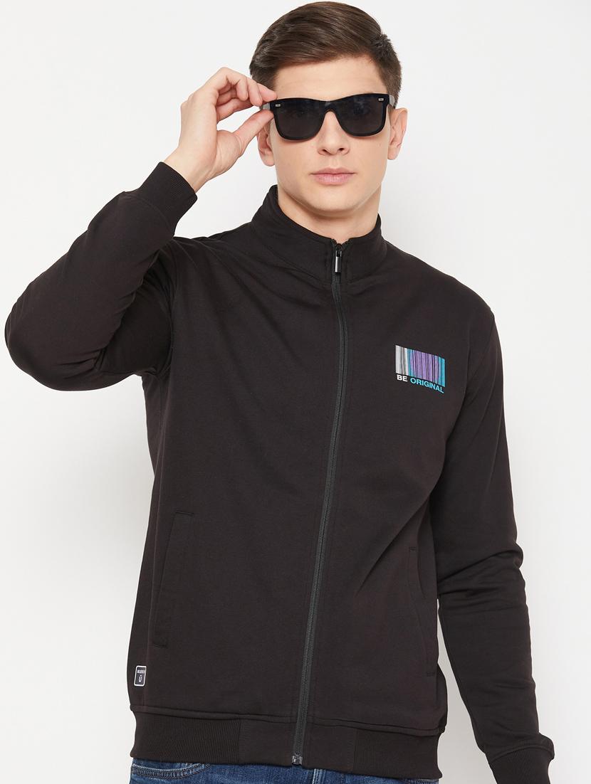 black placement print regular sweatshirt - 20488538 -  Zoom Image - 0