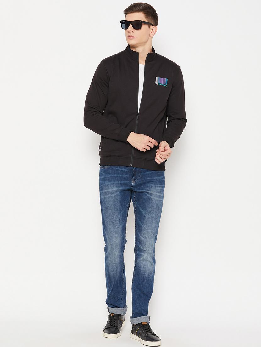 black placement print regular sweatshirt - 20488538 - Standard Image - 3