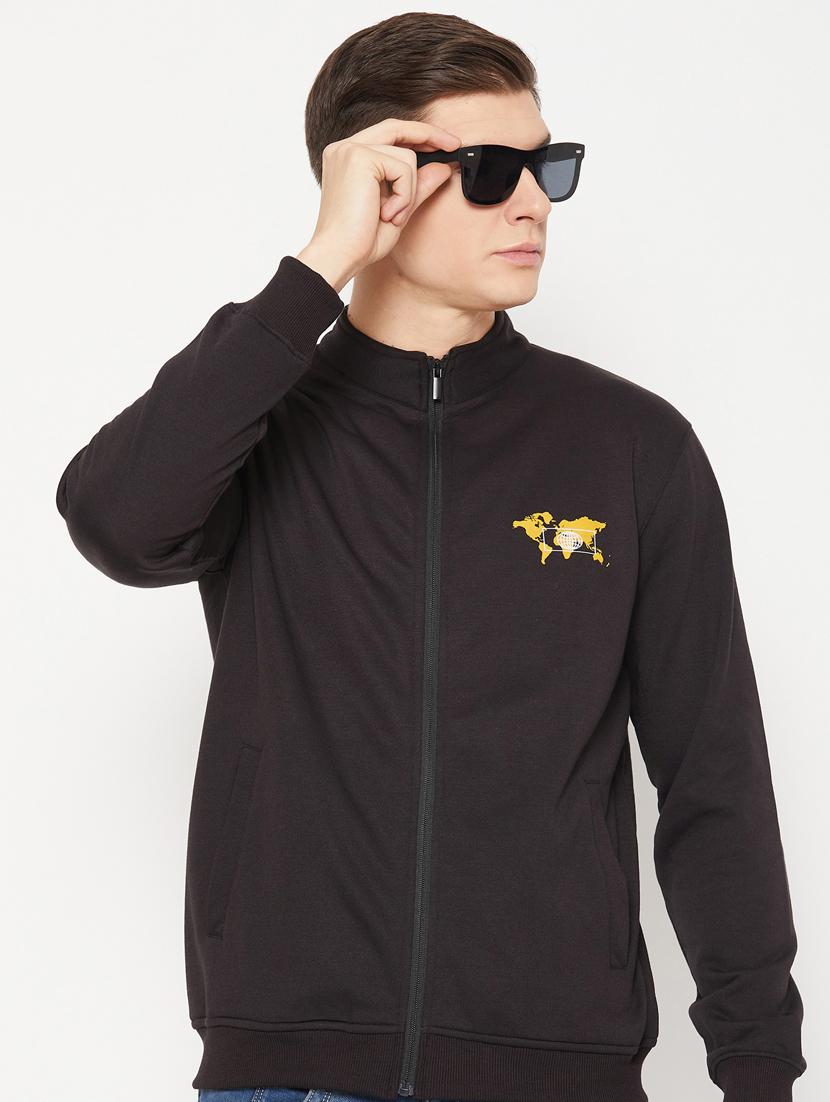 black placement print regular sweatshirt - 20488571 - Zoom Image - 0