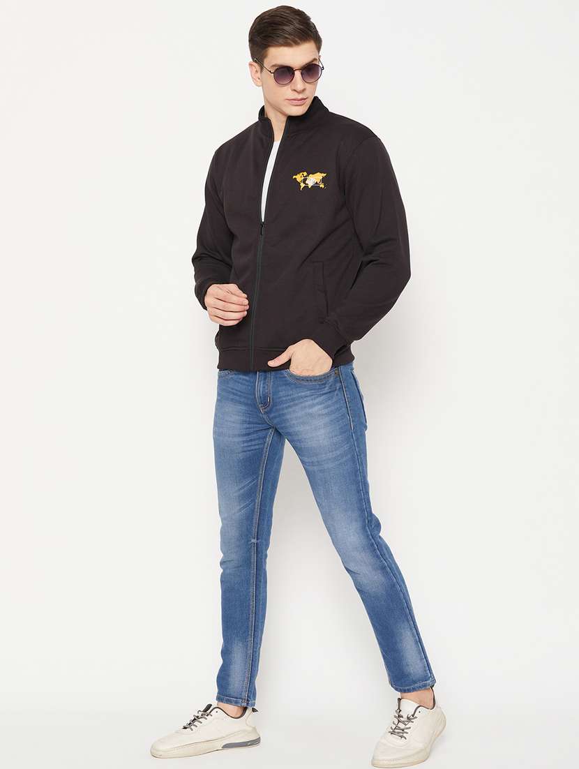 black placement print regular sweatshirt - 20488571 - Standard Image - 3