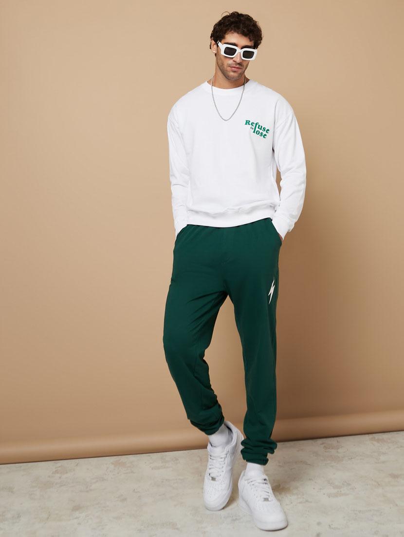 men front & back print long sleeve sweatshirt - 20489430 - Standard Image - 3