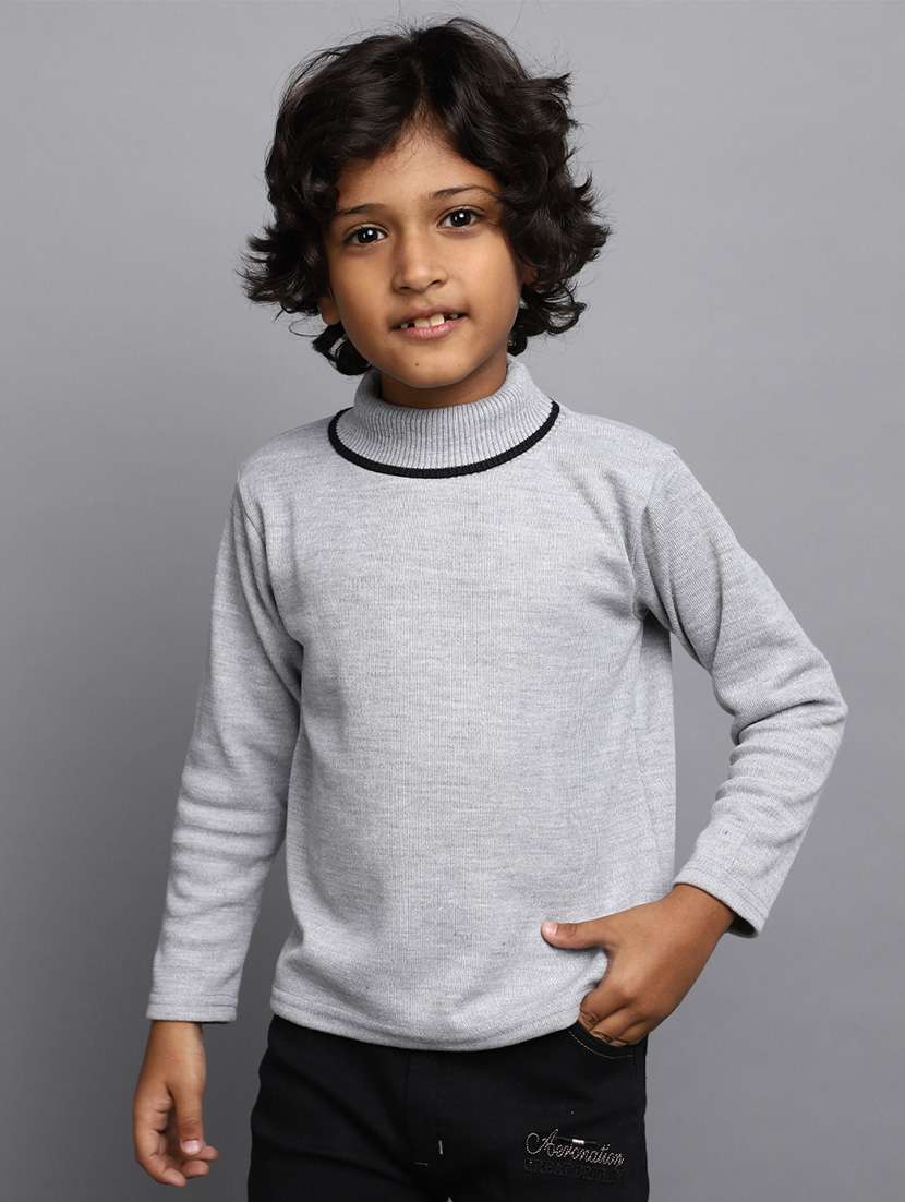 grey acrylic chest print sweatshirt