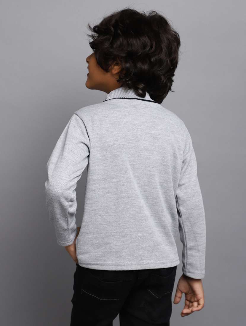 grey acrylic chest print sweatshirt - 20491277 -  Standard Image - 3