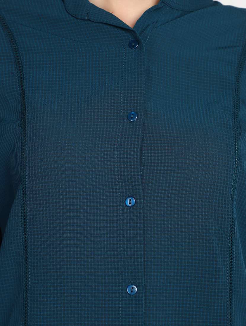 teal polyester regular top - 20491498 -  Standard Image - 5