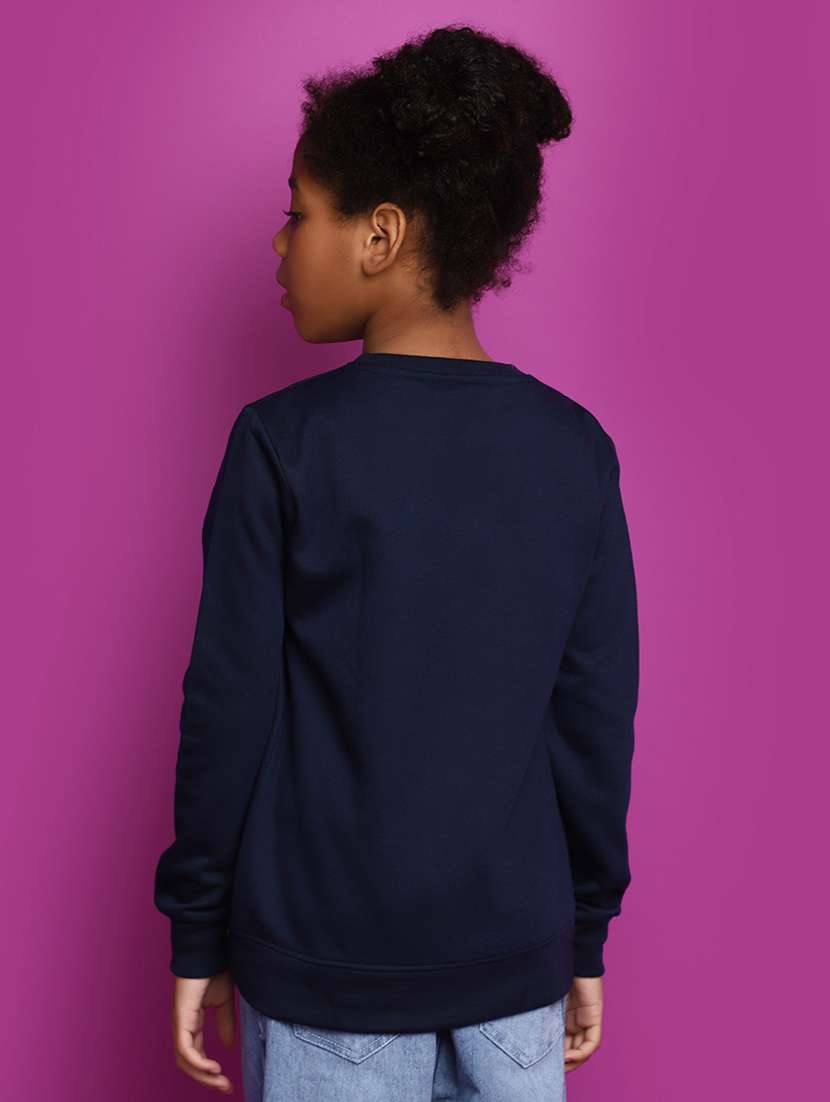 blue acrylic chest print sweatshirt - 20491518 -  Standard Image - 3