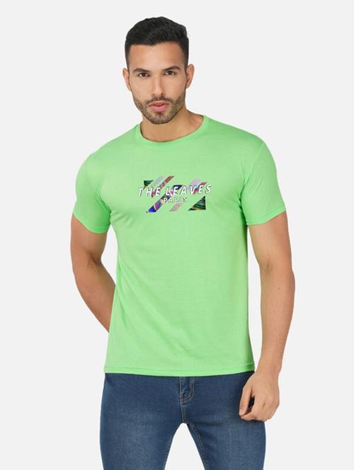green graphic chest print t-shirt - 20492785 - Standard Image - 0