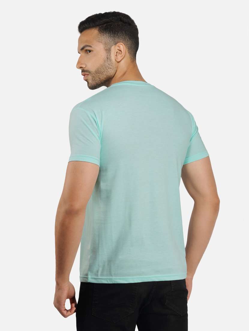 men front print short sleeve t-shirt - 20492837 -  Standard Image - 3