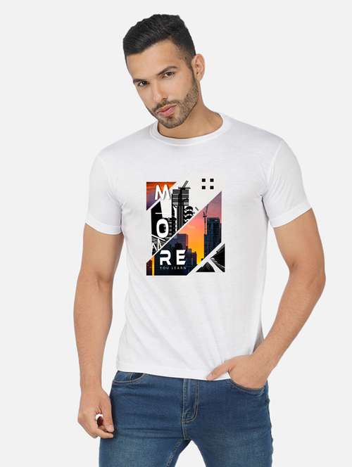 men front print short sleeve t-shirt - 20492843 -  Standard Image - 0