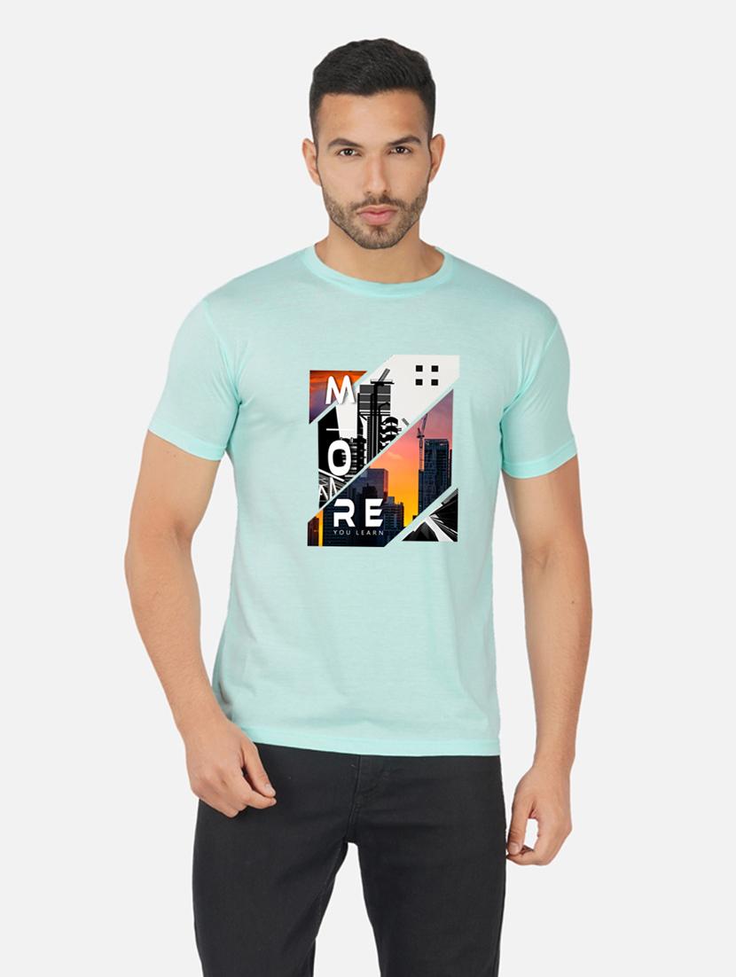 men front print short sleeve t-shirt - 20492848 - Zoom Image - 0