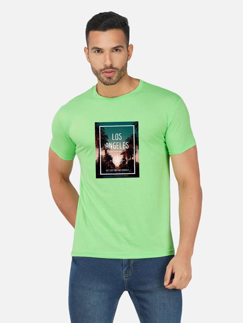 men chest print short sleeve t-shirt - 20492852 -  Zoom Image - 0