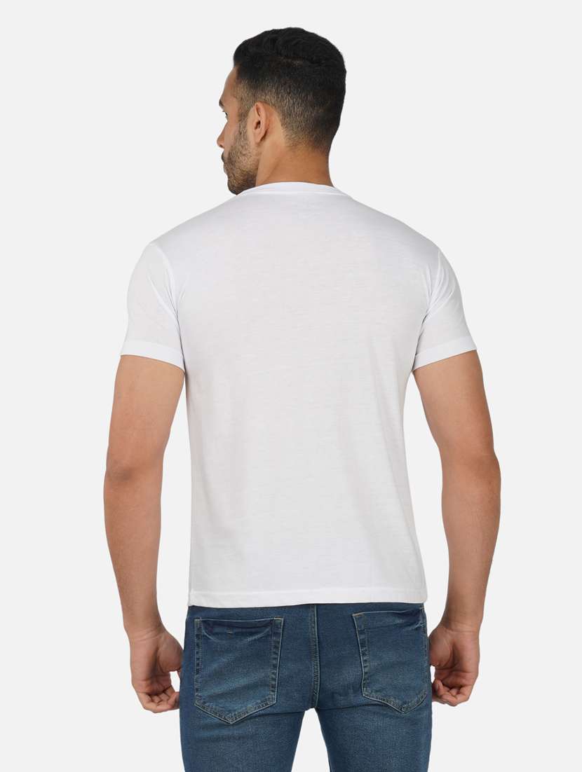 men chest print short sleeve t-shirt - 20492869 -  Standard Image - 3