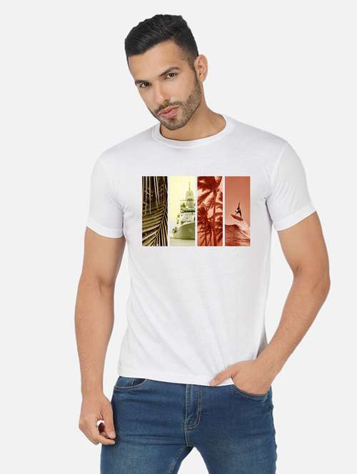 men chest print short sleeve t-shirt - 20492882 -  Standard Image - 0