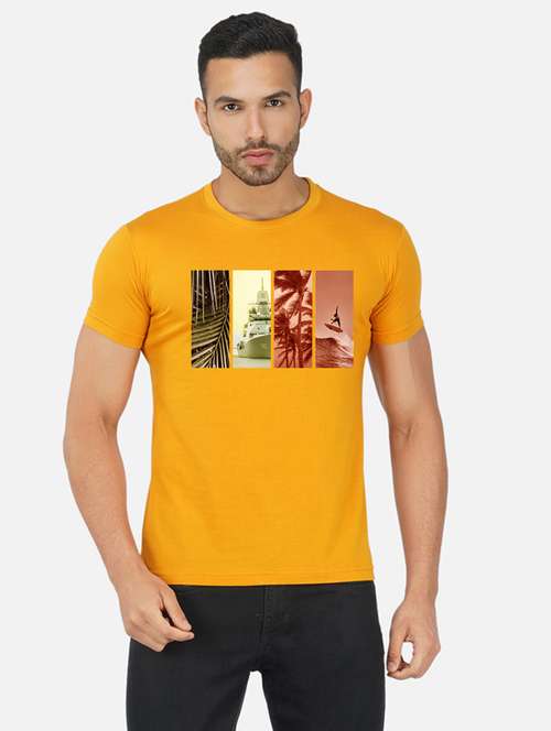 men chest print short sleeve t-shirt - 20492884 -  Standard Image - 0