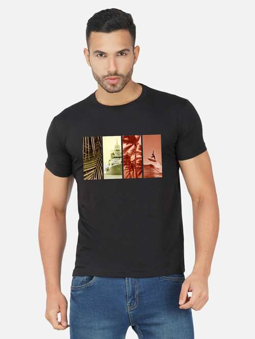 men chest print short sleeve t-shirt - 20492886 - Standard Image - 0