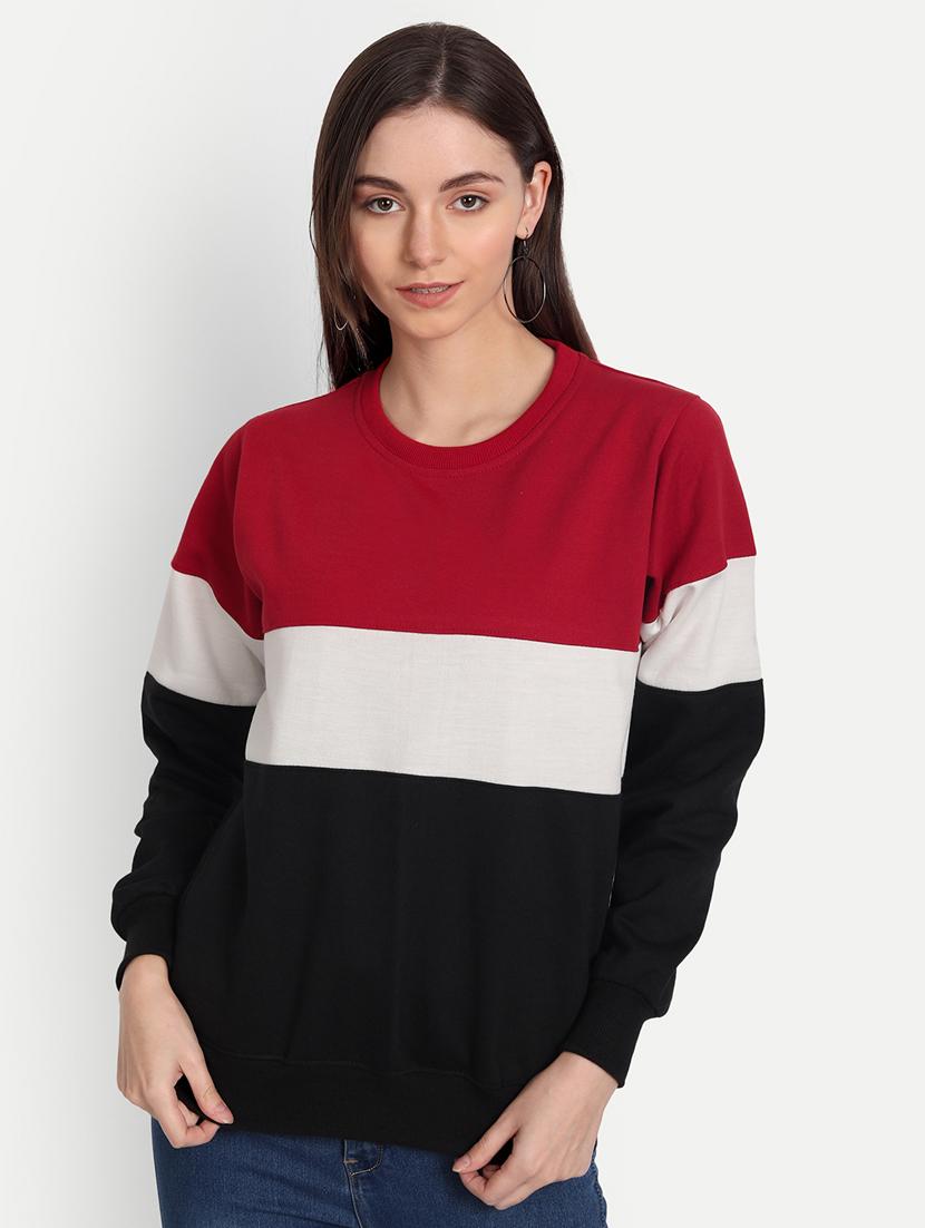 women colourblocked sweatshirt - 20495888 - Zoom Image - 0