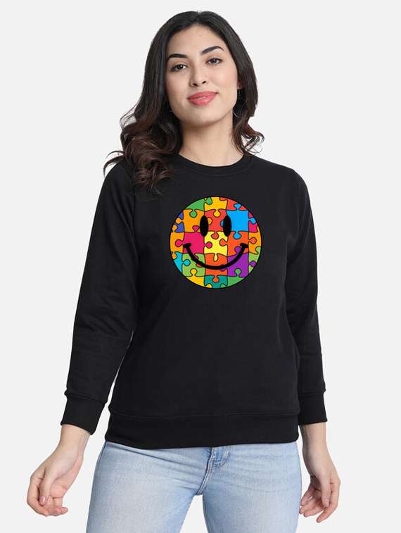 black fleece sweatshirt
