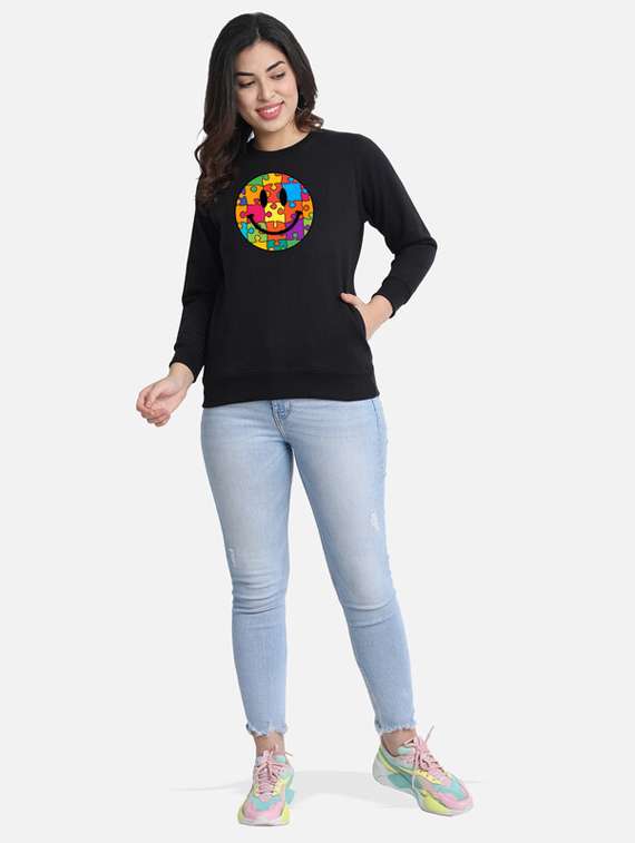 black fleece sweatshirt - 20495926 -  Standard Image - 3