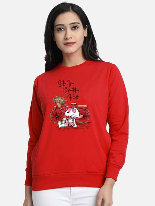 red fleece sweatshirt - 20495929 -  Standard Image - 0
