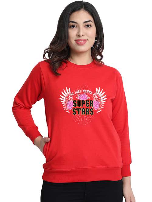 red fleece sweatshirt - 20495957 -  Standard Image - 0