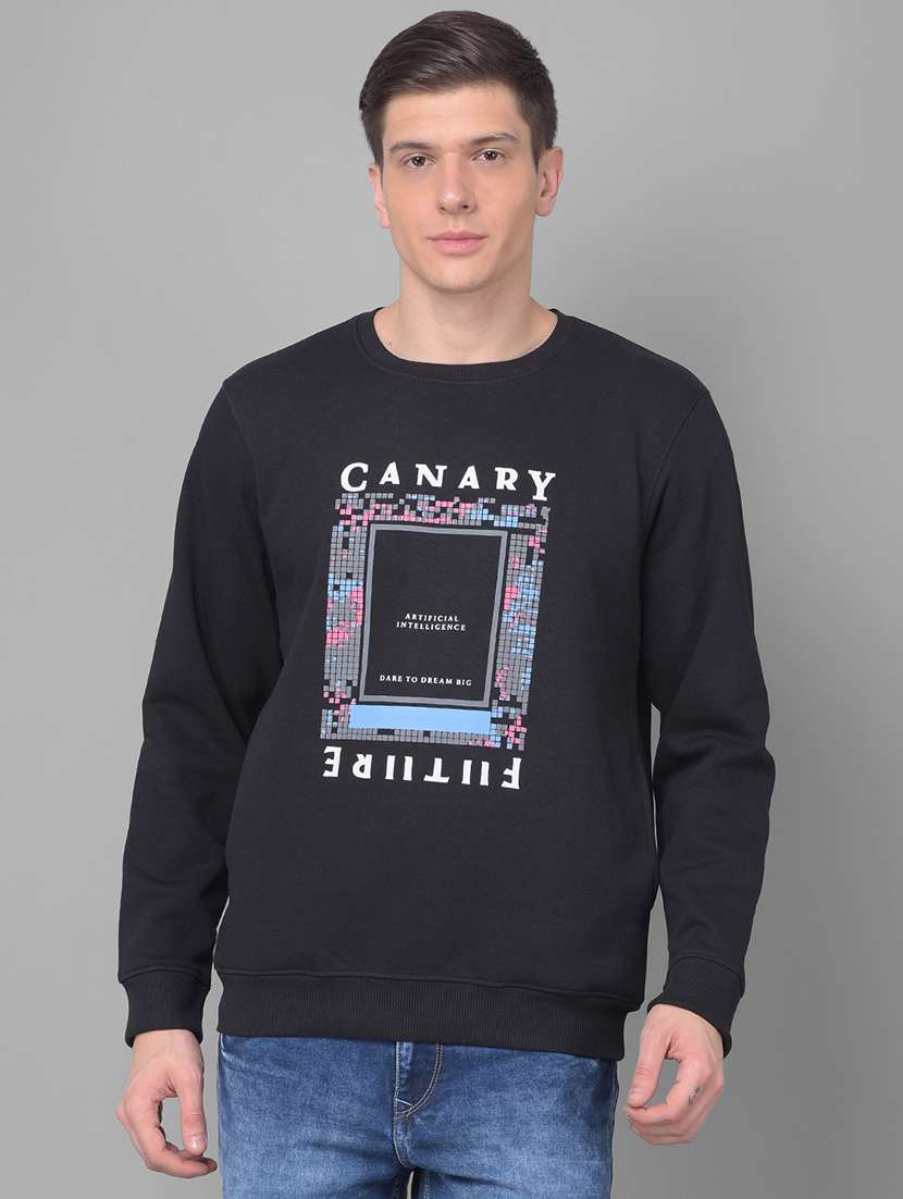 mens front print sweatshirt - 20497258 - Zoom Image - 0