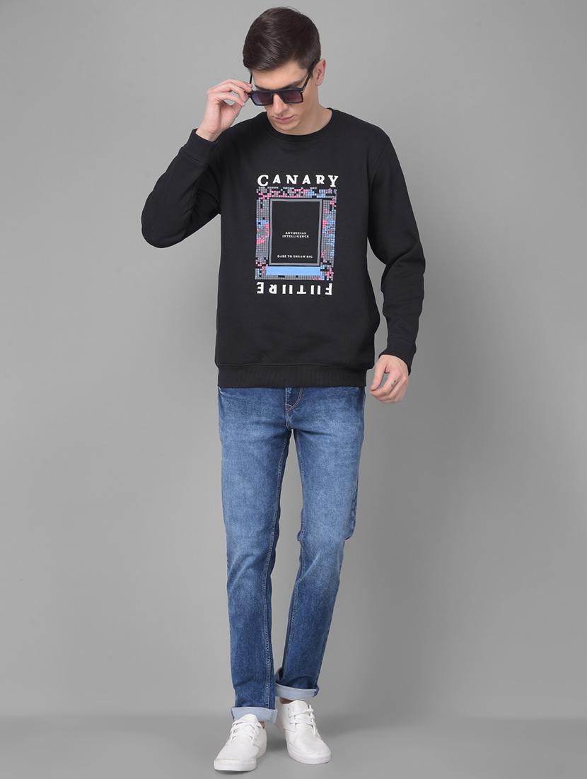 mens front print sweatshirt - 20497258 - Standard Image - 3