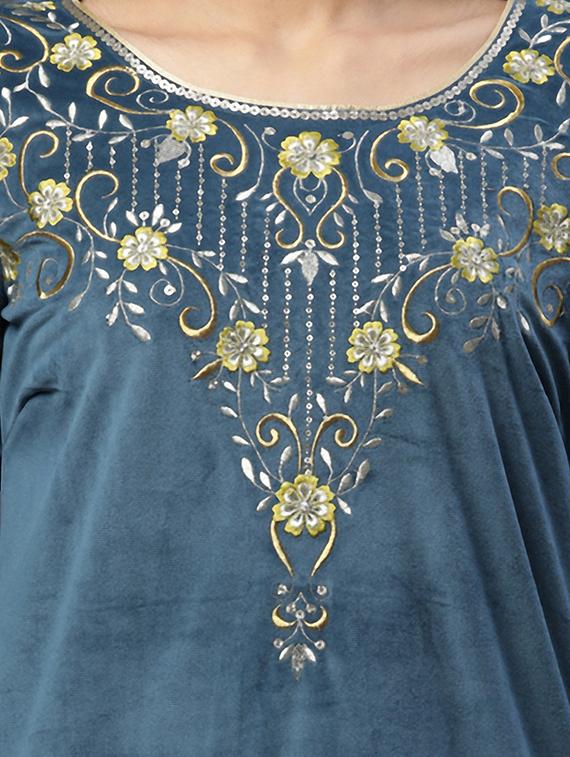 embroidered kurta pant set - 20497686 - Standard Image - 3