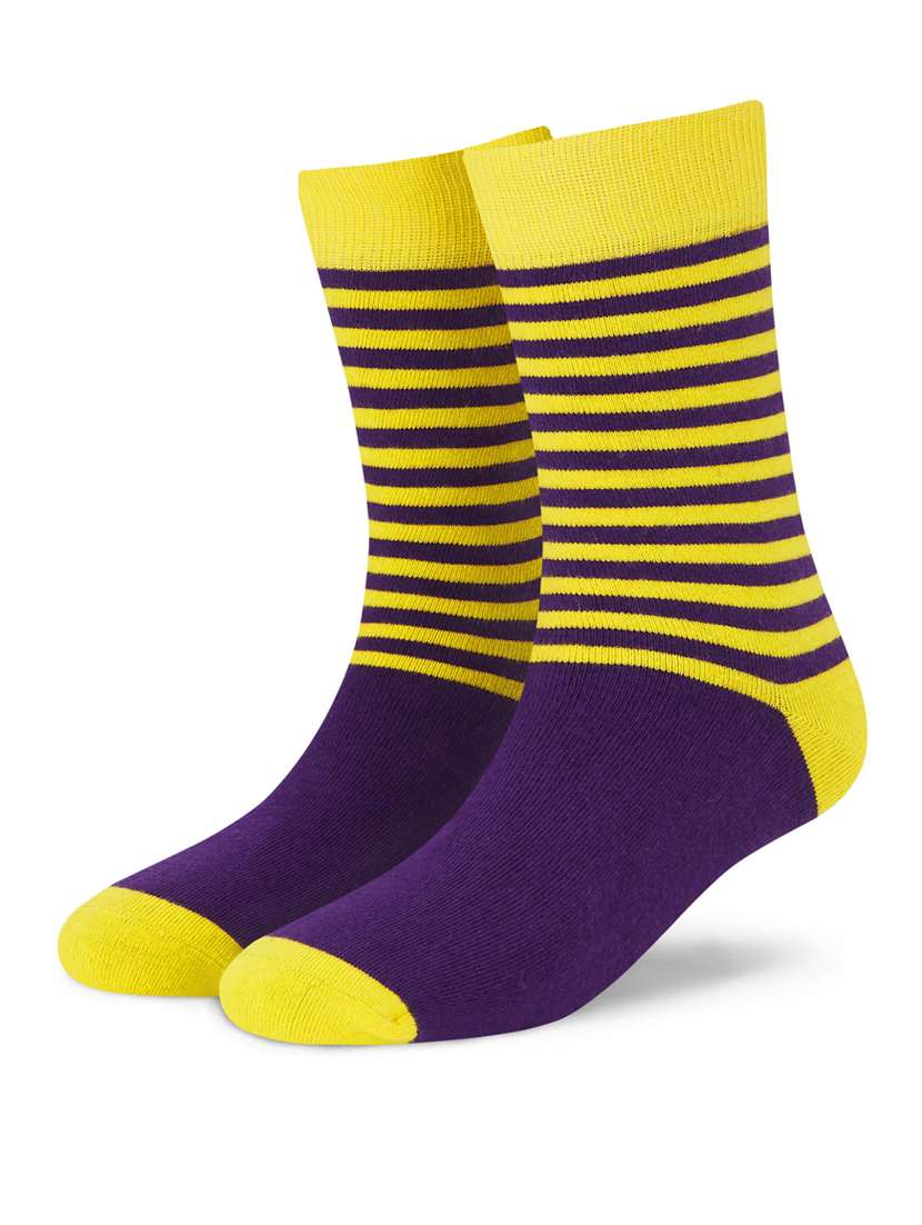 multi colored above angle length socks