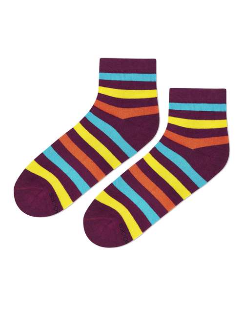 multi colored ankle length socks - 20497997 -  Standard Image - 0