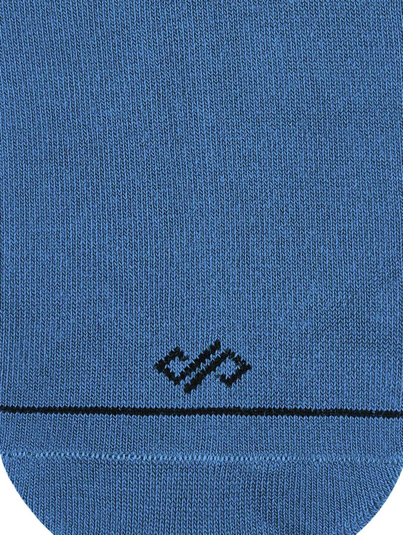 blue cotton ankle length socks - 20498018 -  Standard Image - 3