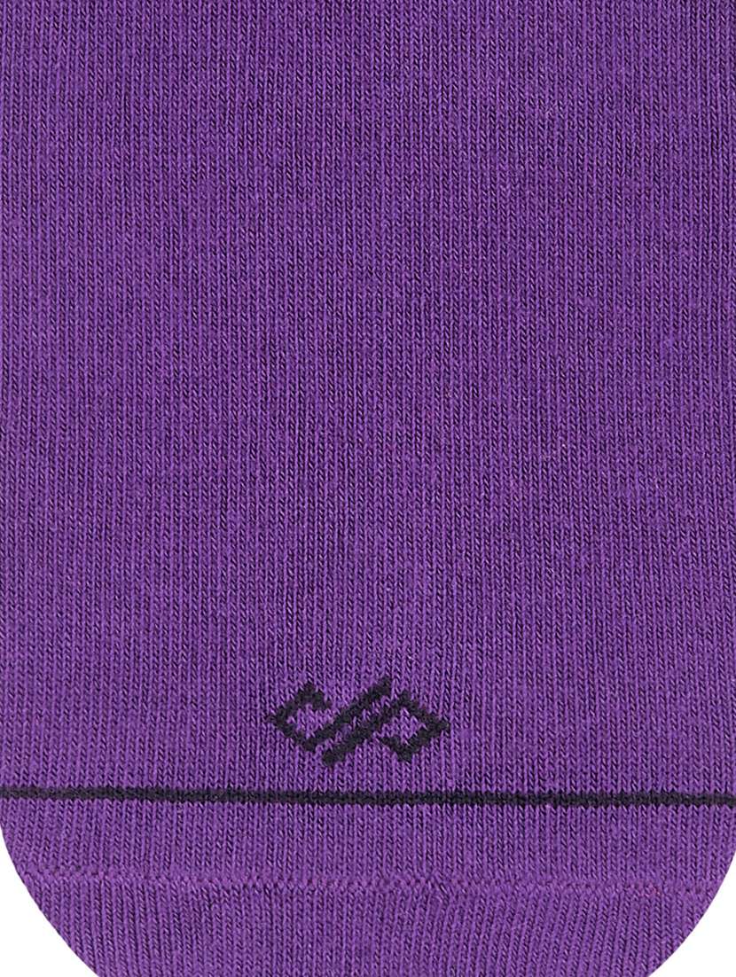 purple cotton ankle length socks - 20498021 -  Standard Image - 3