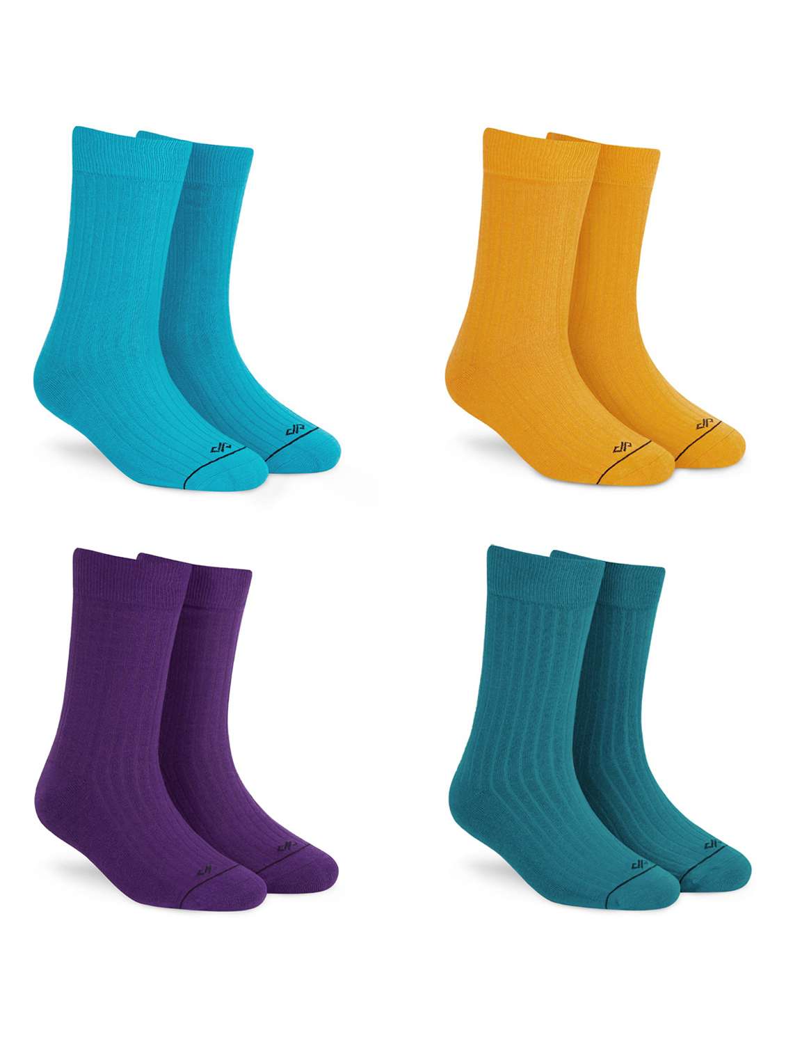 solid above ankle length socks combo