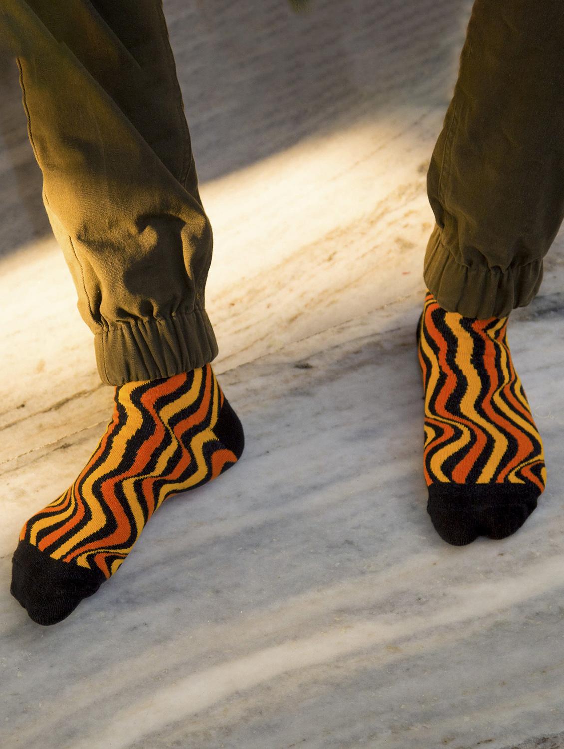 unisex multi colored above ankle length socks - 20498062 - Standard Image - 3