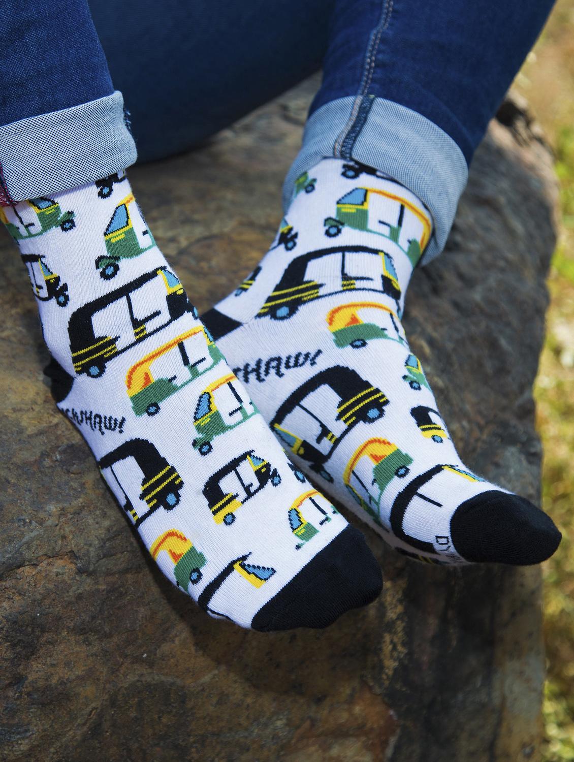 unisex multi colored above ankle length socks - 20498095 - Standard Image - 3